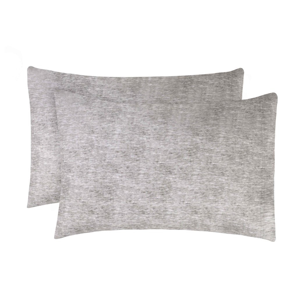 Superior Melange Flannel Cotton Two-Toned Fuzzy Pillowcases, Set of 2 - Pillowcases by Superior