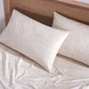 Superior Melange Flannel Cotton Two-Toned Fuzzy Pillowcases, Set of 2 - Pillowcases by Superior