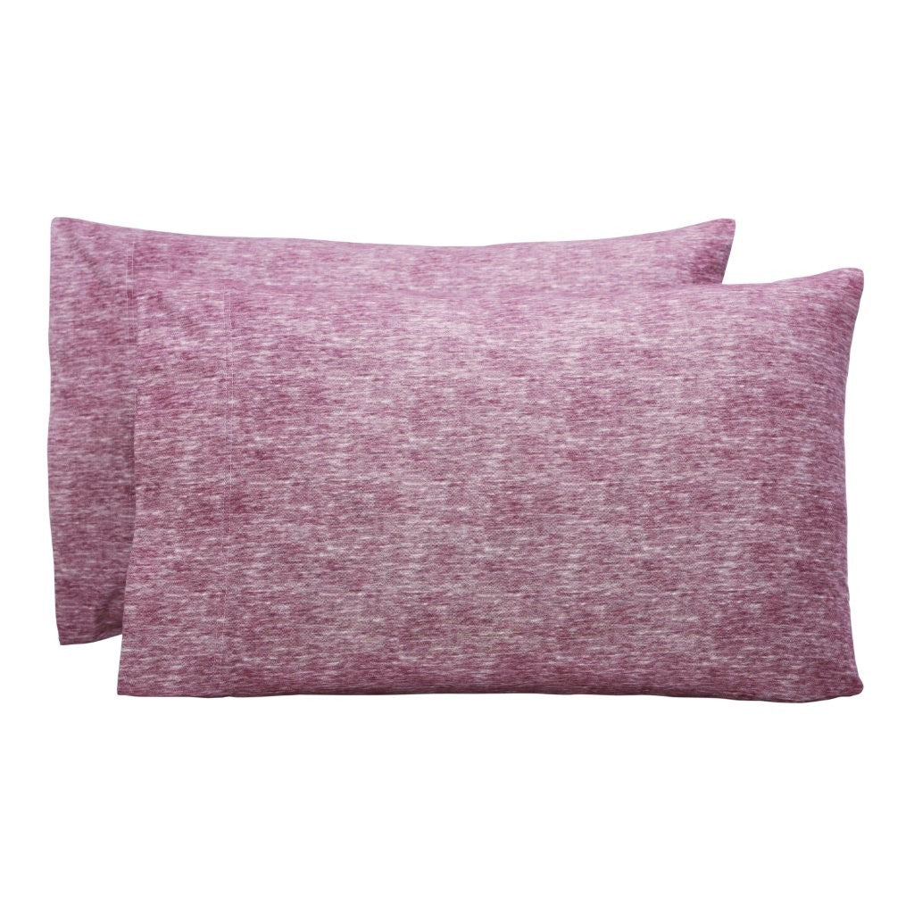 Superior Melange Flannel Cotton Two-Toned Fuzzy Pillowcases, Set of 2 - Pillowcases by Superior