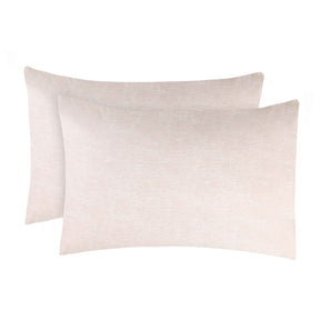 Superior Melange Flannel Cotton Two-Toned Fuzzy Pillowcases, Set of 2 - Pillowcases by Superior