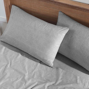 Superior Melange Flannel Cotton Two-Toned Fuzzy Pillowcases, Set of 2 - Pillowcases by Superior