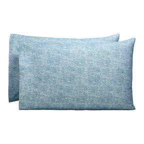 Superior Melange Flannel Cotton Two-Toned Fuzzy Pillowcases, Set of 2 - Pillowcases by Superior