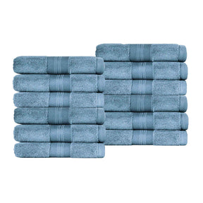 Superior Premium Turkish Cotton 12-Piece Face Towel Set - Face Towel Set by Superior