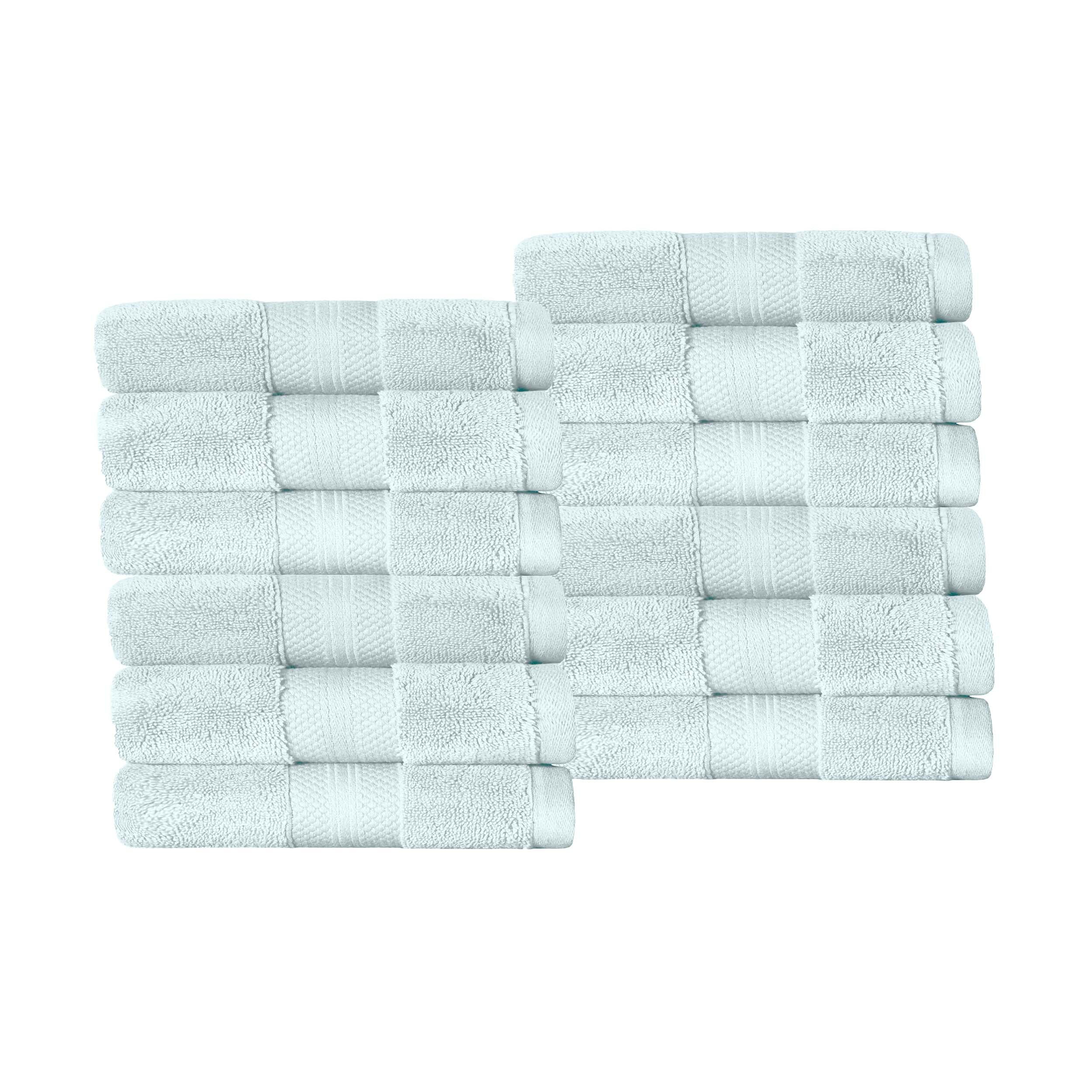 Superior Premium Turkish Cotton 12-Piece Face Towel Set - Face Towel Set by Superior