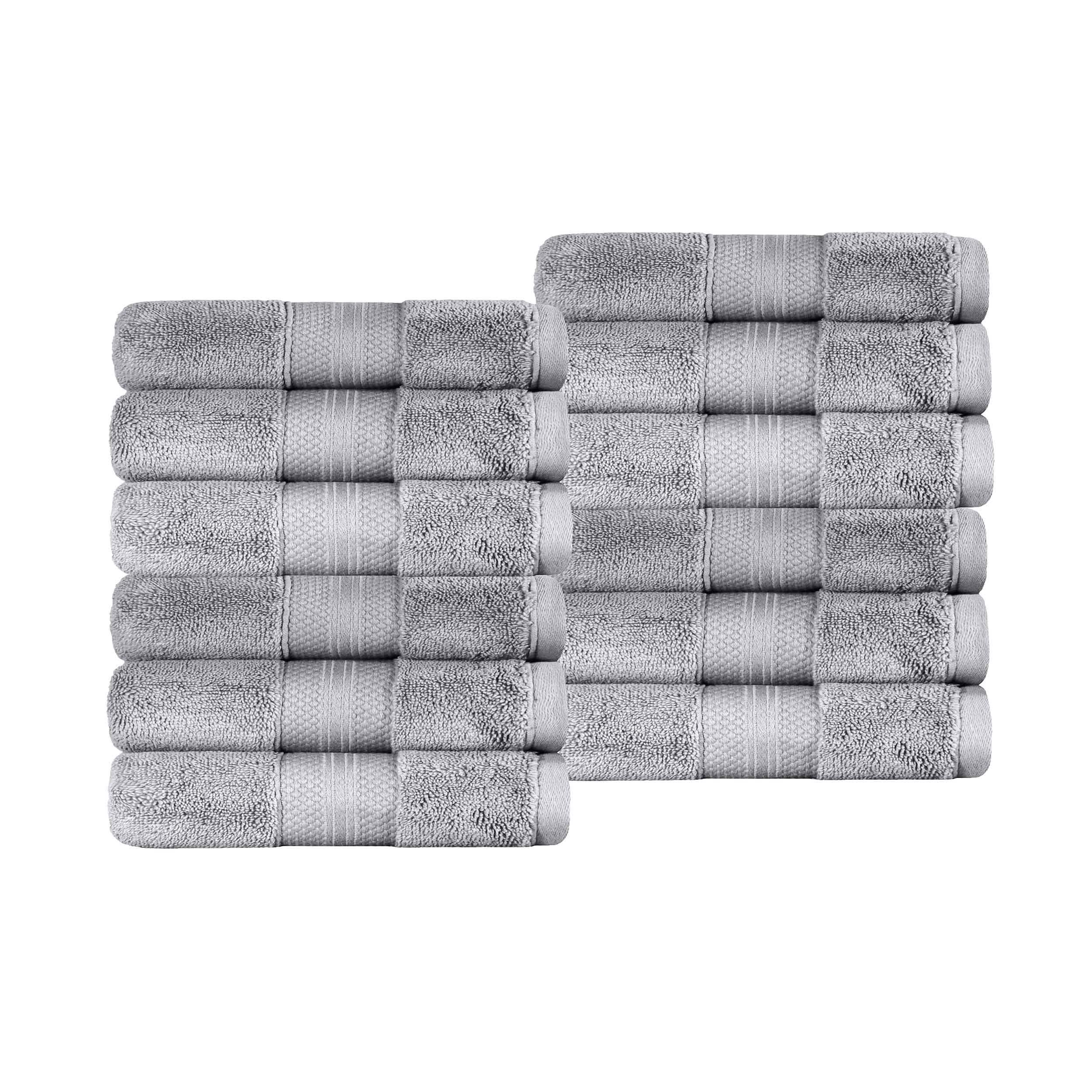 Superior Premium Turkish Cotton 12-Piece Face Towel Set - Face Towel Set by Superior