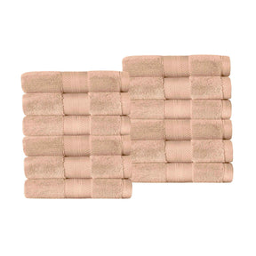 Superior Premium Turkish Cotton 12-Piece Face Towel Set - Face Towel Set by Superior