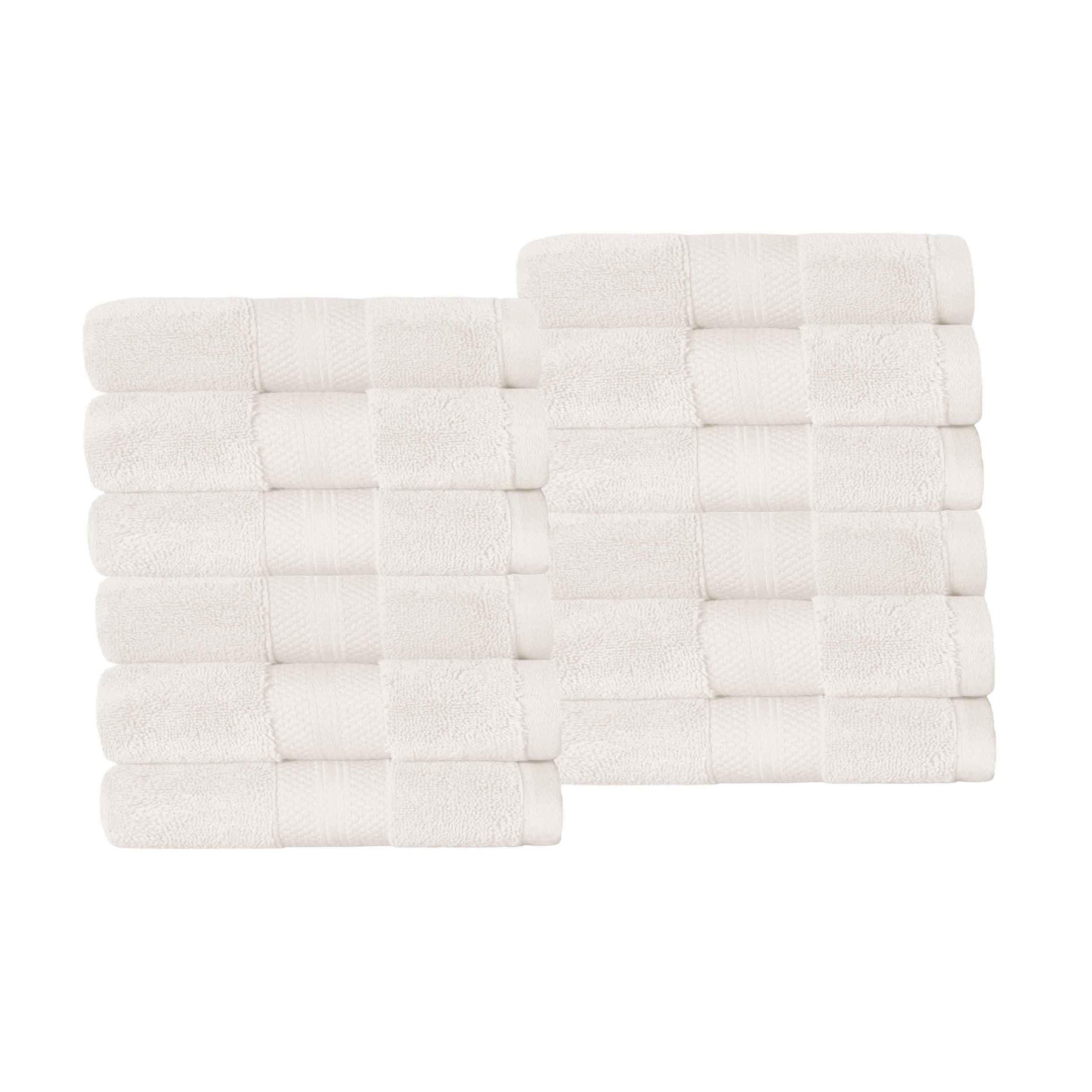 Superior Premium Turkish Cotton 12-Piece Face Towel Set - Face Towel Set by Superior