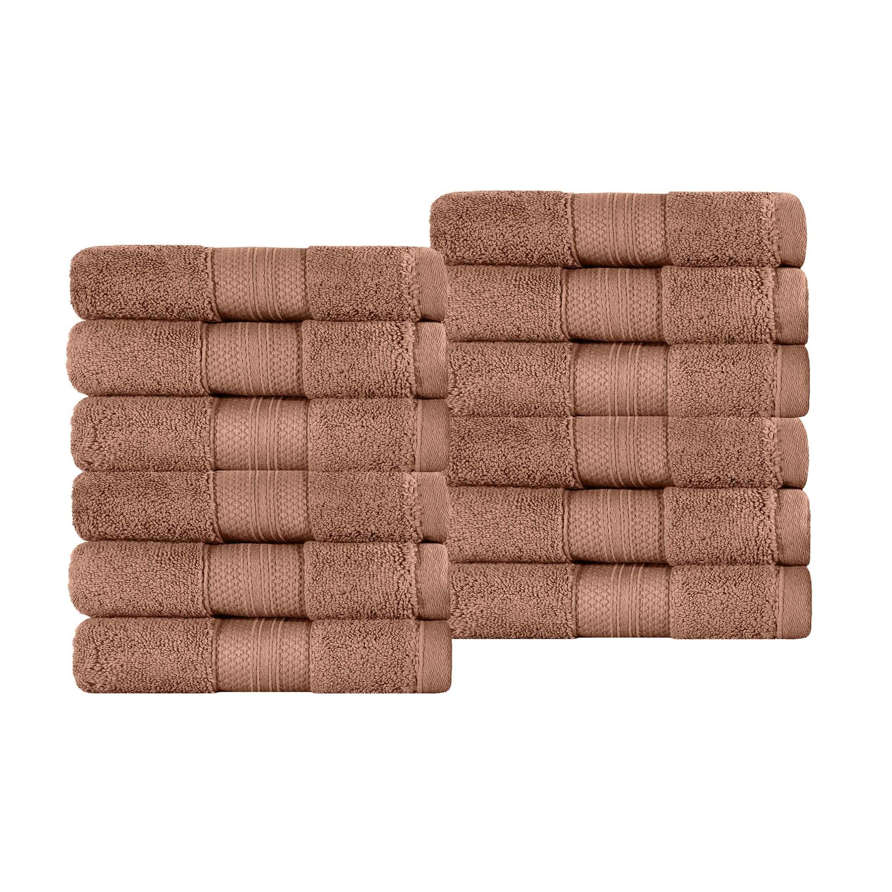 Superior Premium Turkish Cotton 12-Piece Face Towel Set - Face Towel Set by Superior