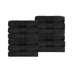 Superior Premium Turkish Cotton 12-Piece Face Towel Set - Face Towel Set by Superior