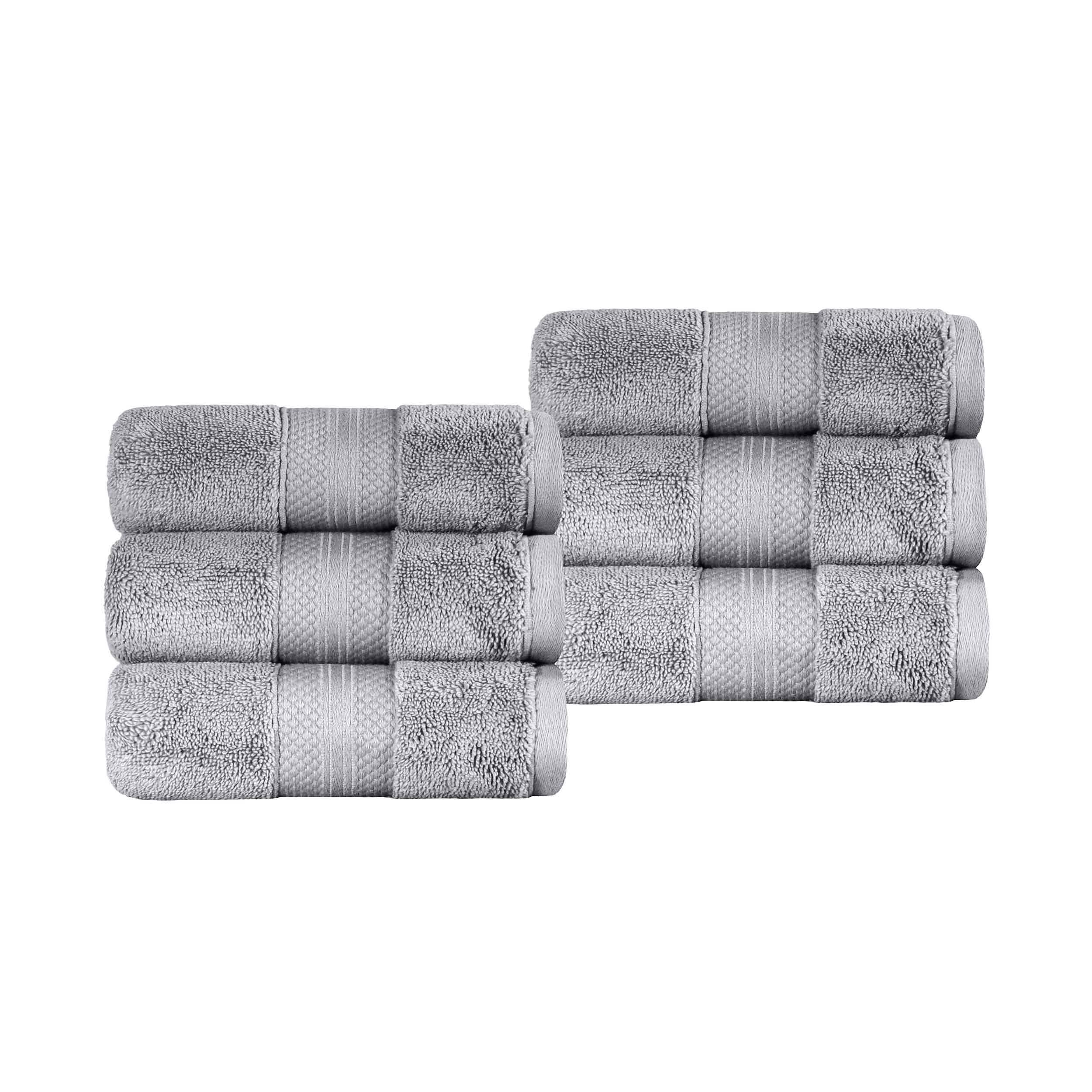 Superior Premium Turkish Cotton 6-Piece Hand Towel Set - Hand Towel Set by Superior