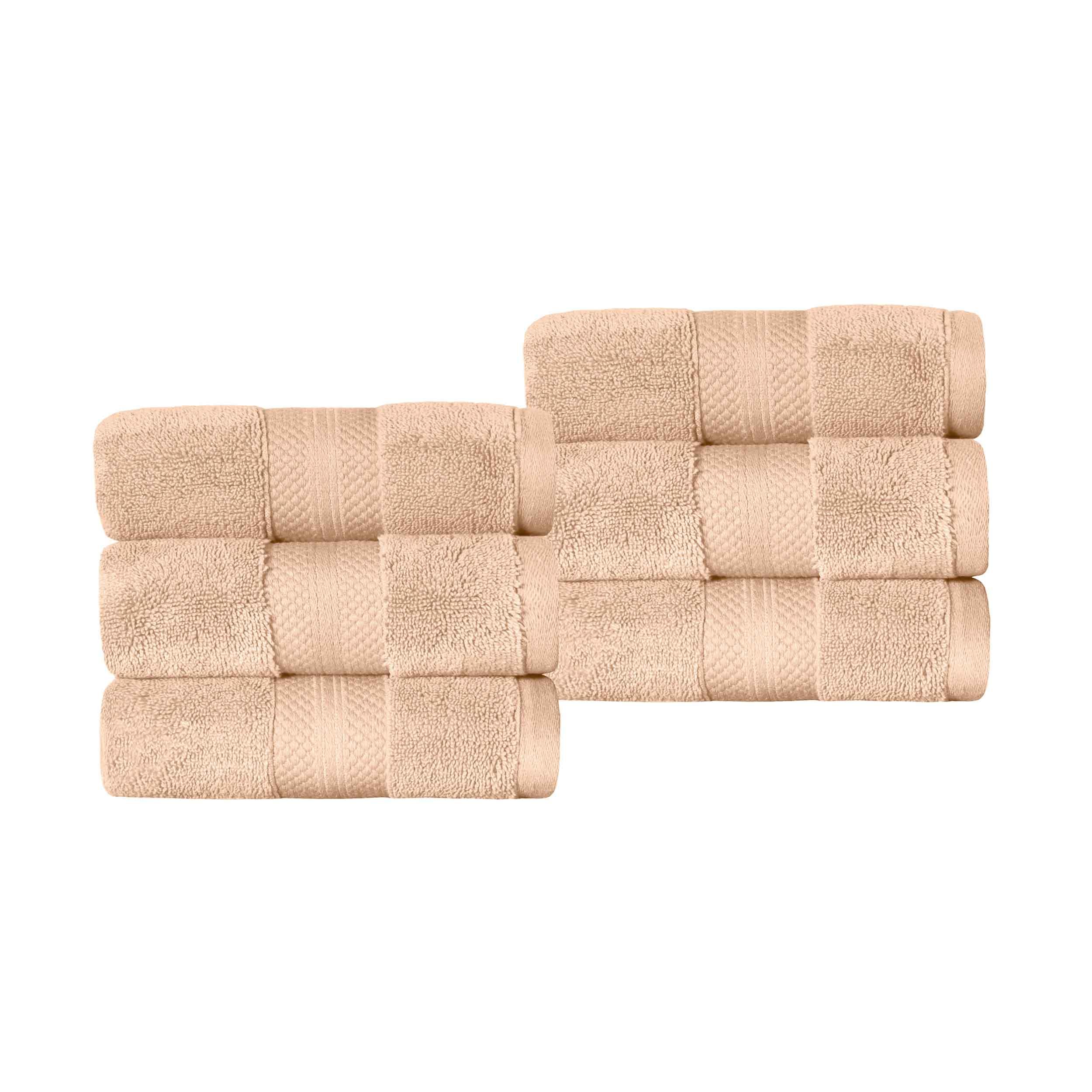 Superior Premium Turkish Cotton 6-Piece Hand Towel Set - Hand Towel Set by Superior