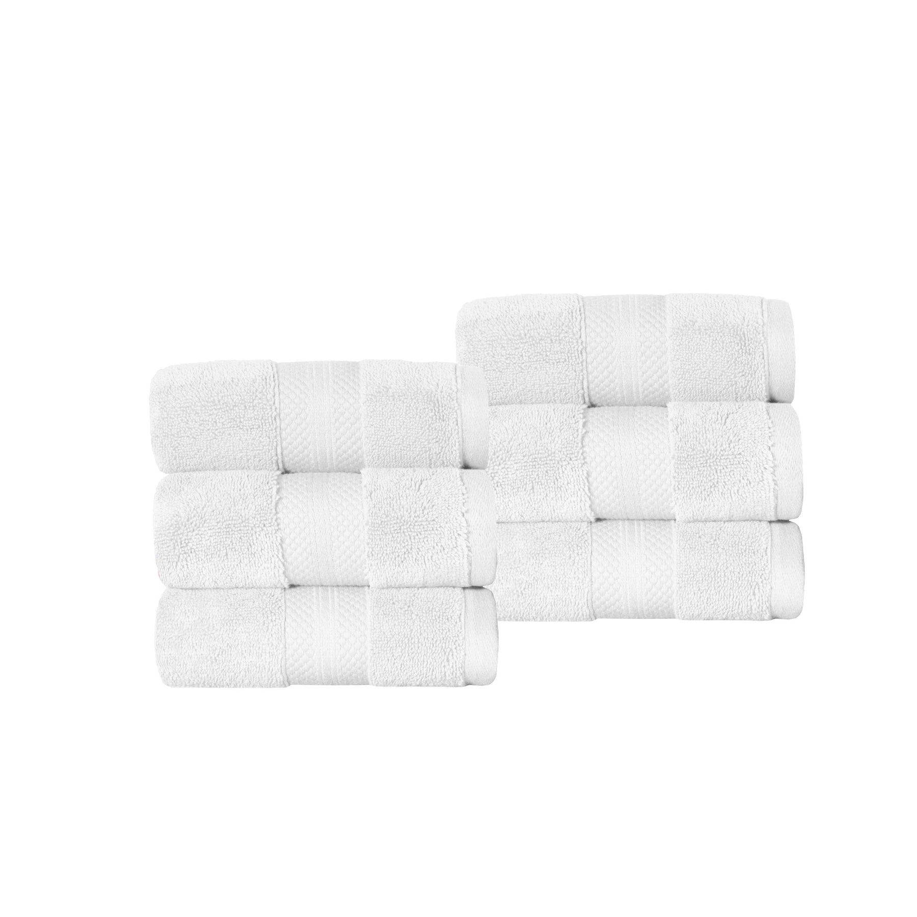 Superior Premium Turkish Cotton 6-Piece Hand Towel Set - Hand Towel Set by Superior