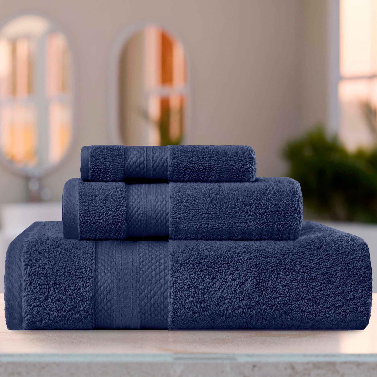 Superior Premium Turkish Cotton Assorted 3-Piece Towel Set - Towel Set by Superior