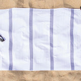 Tropical Cabana Stripe Fouta 2 Piece Beach Towel with Tassels - Beach Towel by Superior