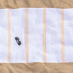 Tropical Cabana Stripe Fouta 2 Piece Beach Towel with Tassels - Beach Towel by Superior