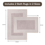 Troy Solid Non-Slip Machine Washable Bath Rug Set - Bath Mats by Superior