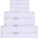 Turkish Cotton Heavyweight Plush 8 Piece Towel Set - Towel Set by Superior