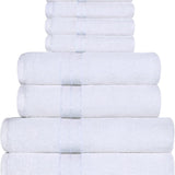 Turkish Cotton Heavyweight Plush 8 Piece Towel Set - Towel Set by Superior