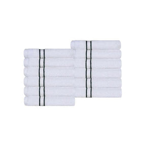 Turkish Cotton Ultra Plush Absorbent Solid 12-Piece Face Towel Set - Face Towel Set by Superior