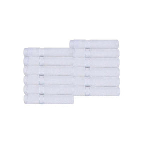 Turkish Cotton Ultra Plush Absorbent Solid 12-Piece Face Towel Set - Face Towel Set by Superior