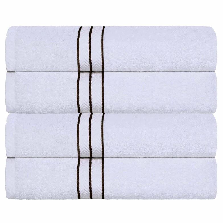 Ultra-Plush Turkish Cotton Super Absorbent Solid Bath Towel Set of 4 - Bath Towel by Superior