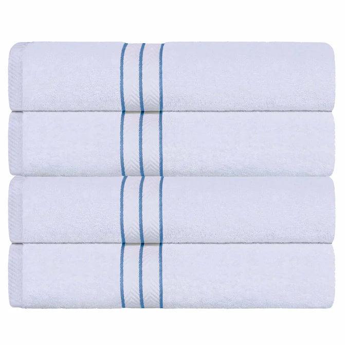 Ultra-Plush Turkish Cotton Super Absorbent Solid Bath Towel Set of 4 - Bath Towel by Superior