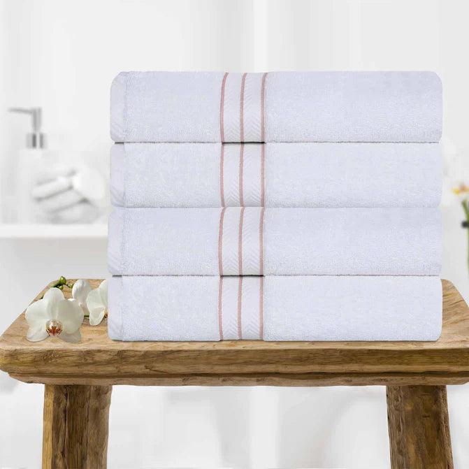 Ultra-Plush Turkish Cotton Super Absorbent Solid Bath Towel Set of 4 - Bath Towel by Superior