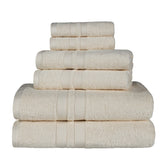 Ultra Soft Cotton Absorbent Solid Assorted 6 Piece Towel Set - Towel Set by Superior