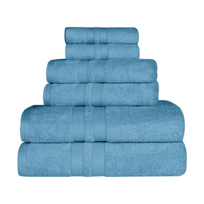 Ultra Soft Cotton Absorbent Solid Assorted 6 Piece Towel Set - Towel Set by Superior