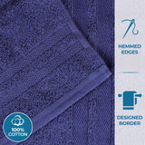 Ultra-Soft Cotton Solid Medium Weight Absorbent Bath Towel Set of 2 - Towel Set by Superior