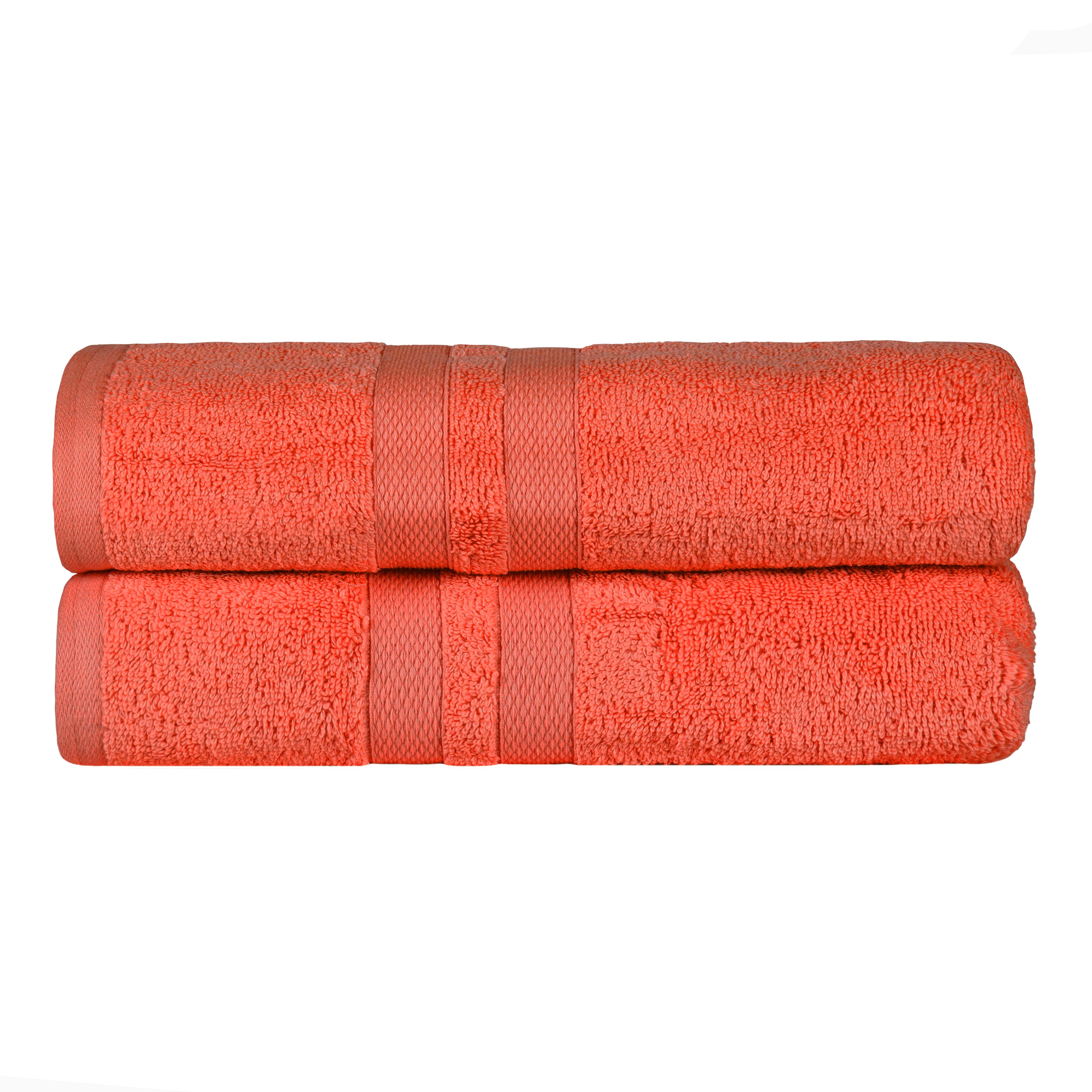 Ultra-Soft Cotton Solid Medium Weight Absorbent Bath Towel Set of 2 - Towel Set by Superior