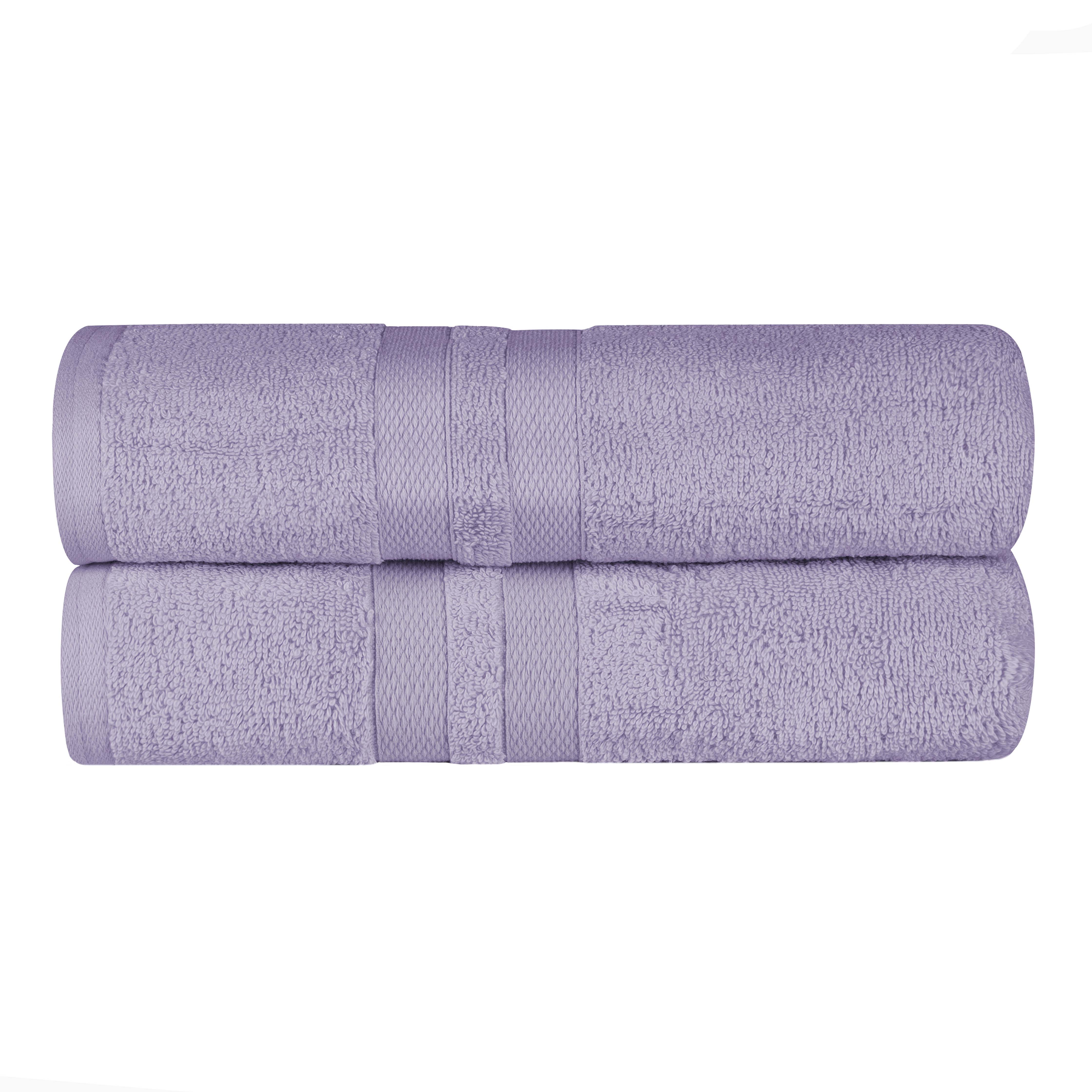 Ultra-Soft Cotton Solid Medium Weight Absorbent Bath Towel Set of 2 - Towel Set by Superior