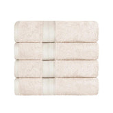 Ultra-Soft Rayon from Bamboo Cotton Blend 4 Piece Bath Towel Set - Bath Towel by Superior