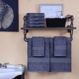 Ultra-Soft Rayon from Bamboo Cotton Blend Bath and Hand Towel Set - Towel Set by Superior