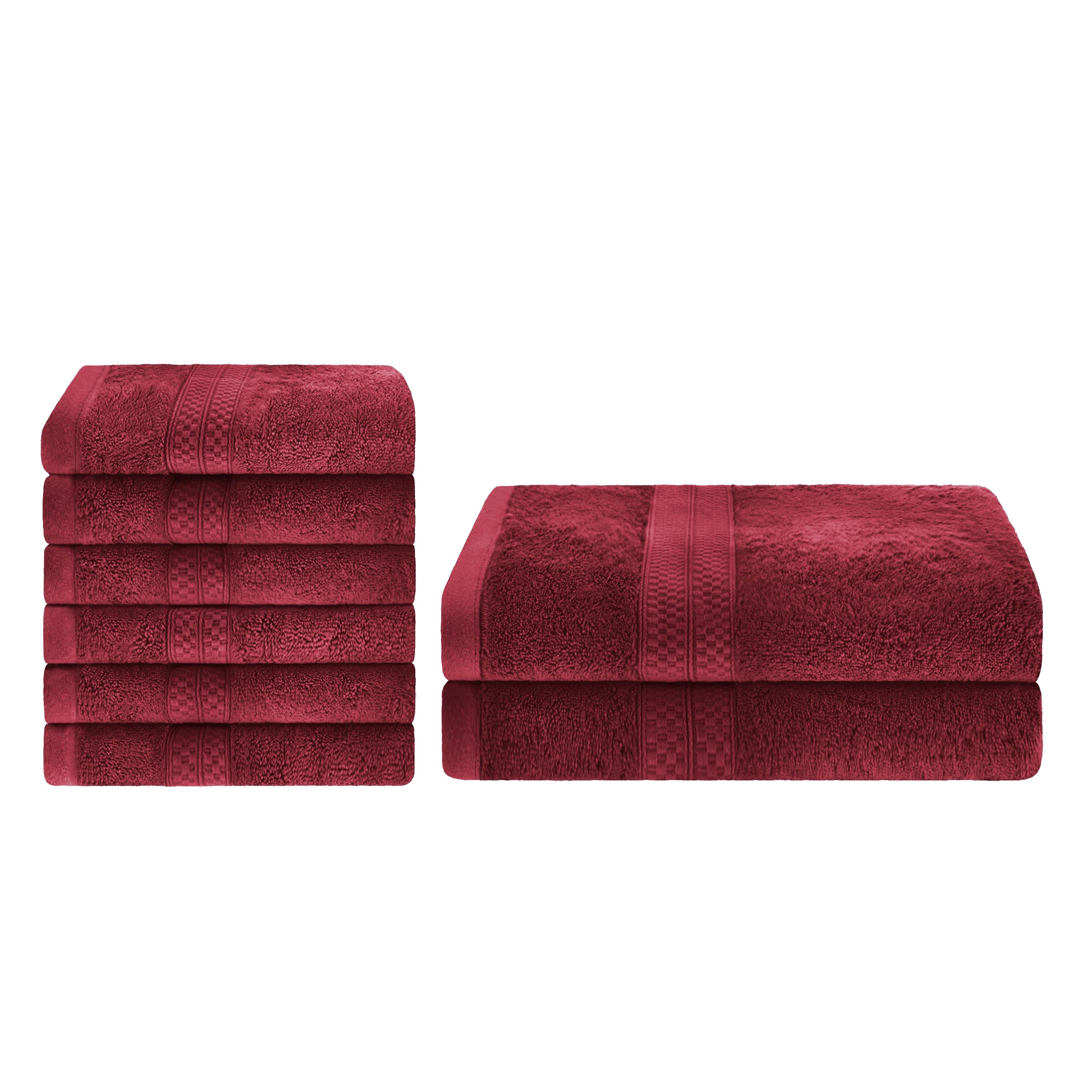 Ultra-Soft Rayon from Bamboo Cotton Blend Bath and Hand Towel Set - Towel Set by Superior