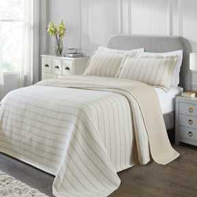 Valencia Cotton Reversible Medium Weight Matelasse Bedspread Set - Bedspread by Superior