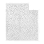 Venere Floral Scroll Textured Machine Washable Bath Rugs, Set of 2 - Bath Rugs by Superior