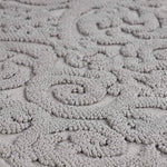 Venere Floral Scroll Textured Machine Washable Bath Rugs, Set of 2 - Bath Rugs by Superior