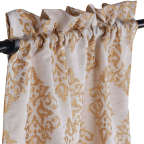 Venetian Damask Jacquard Grommet Traditional Curtain Panel Set - Semi Sheer Curtains by Superior