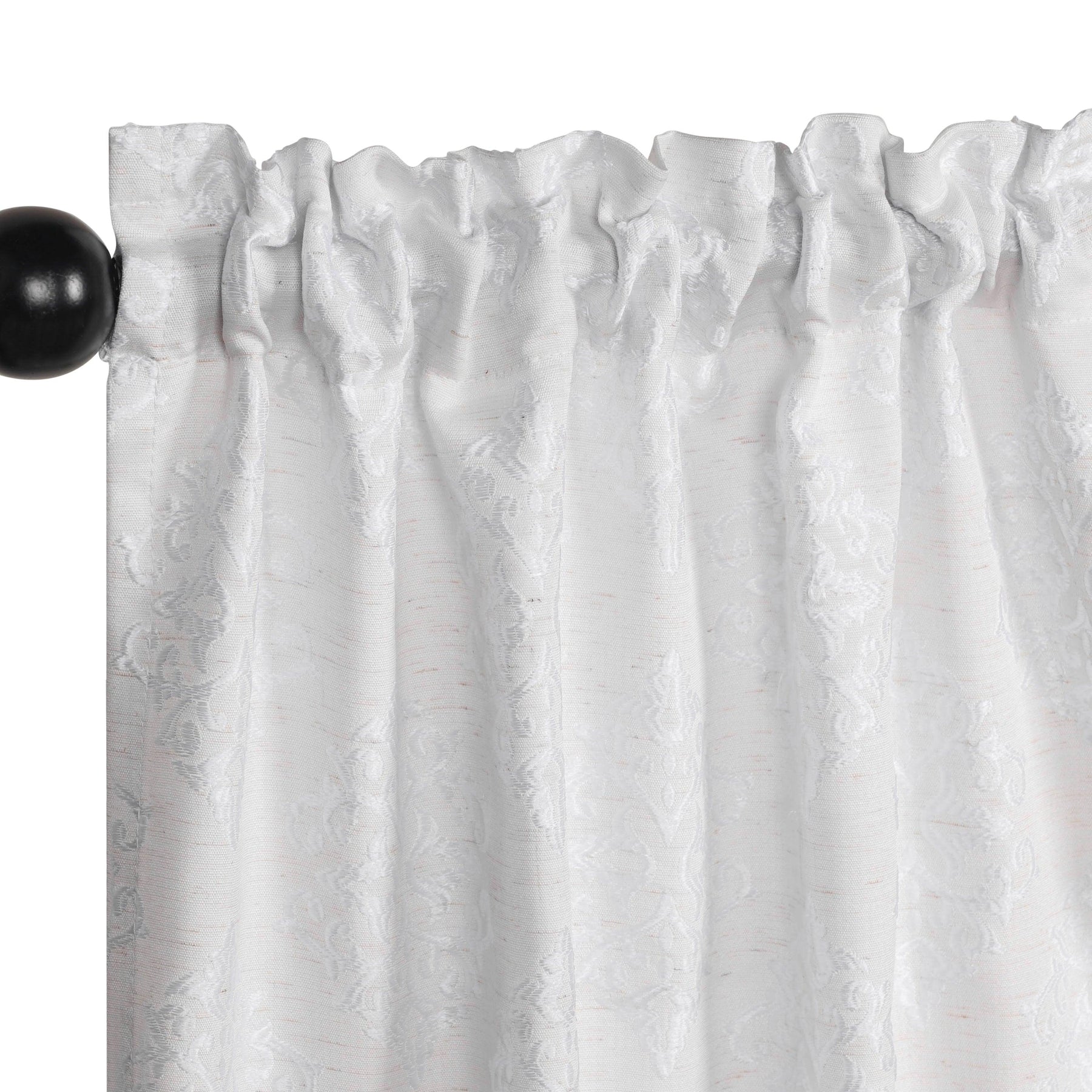 Venetian Damask Jacquard Grommet Traditional Curtain Panel Set - Semi Sheer Curtains by Superior