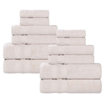 Venice Zero Twist Cotton Medium Weight Absorbent 12 Piece Towel Set - Towel Set by Superior