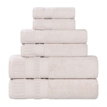 Venice Zero Twist Cotton Medium Weight Absorbent 6 Piece Towel Set - Towel Set by Superior