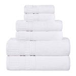 Venice Zero Twist Cotton Medium Weight Absorbent 6 Piece Towel Set - Towel Set by Superior