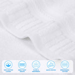 Venice Zero Twist Cotton Medium Weight Absorbent 6 Piece Towel Set - Towel Set by Superior