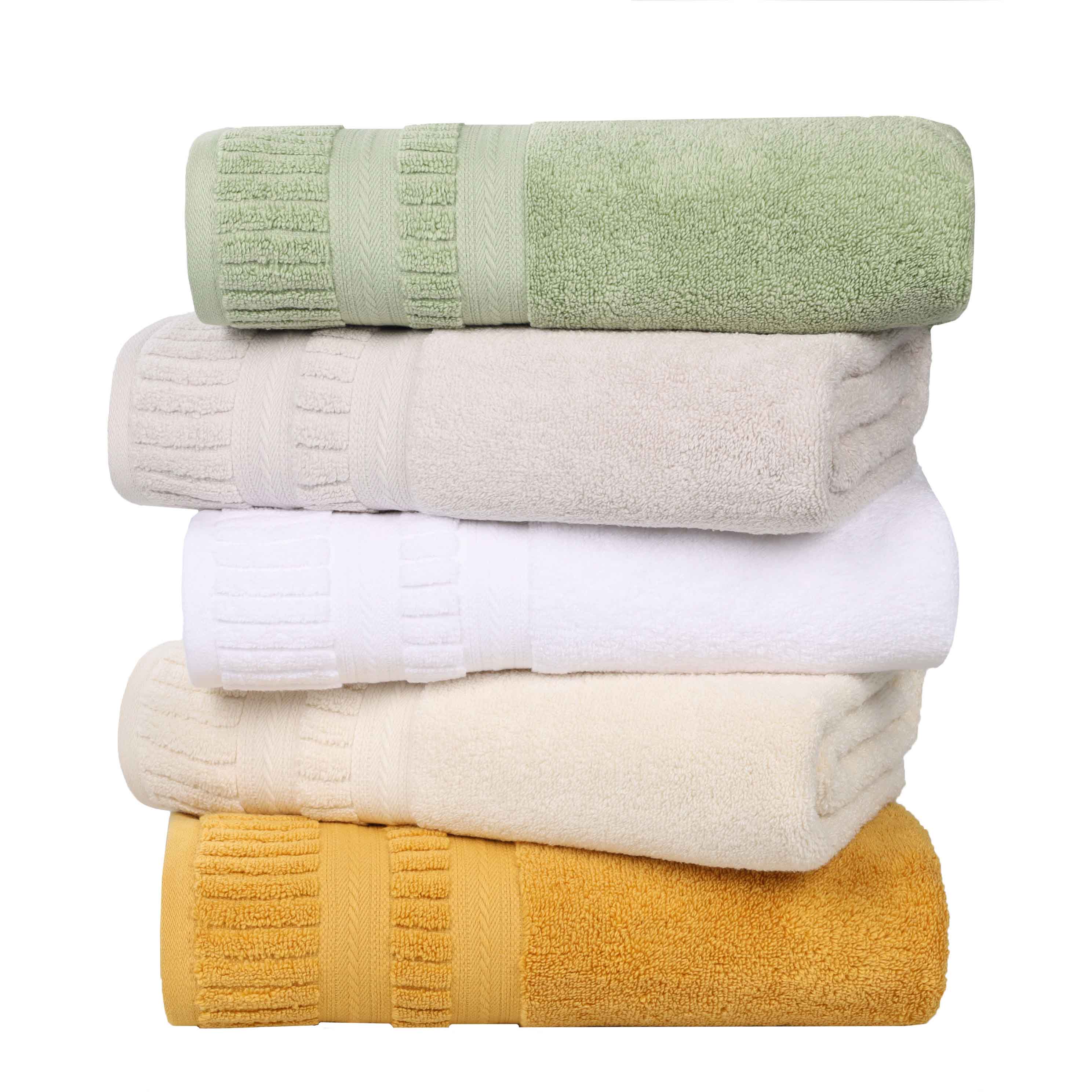 Venice Zero Twist Cotton Medium Weight Absorbent 8 Piece Towel Set - Towel Set by Superior