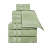 Venice Zero Twist Cotton Medium Weight Absorbent 9 Piece Towel Set - Towel Set by Superior