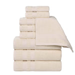 Venice Zero Twist Cotton Medium Weight Absorbent 9 Piece Towel Set - Towel Set by Superior