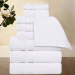 Venice Zero Twist Cotton Medium Weight Absorbent 9 Piece Towel Set - Towel Set by Superior