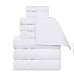 Venice Zero Twist Cotton Medium Weight Absorbent 9 Piece Towel Set - Towel Set by Superior