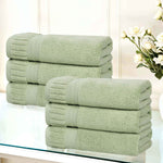 Venice Zero Twist Cotton Medium Weight Absorbent Hand Towels, Set of 6 - Hand Towel by Superior